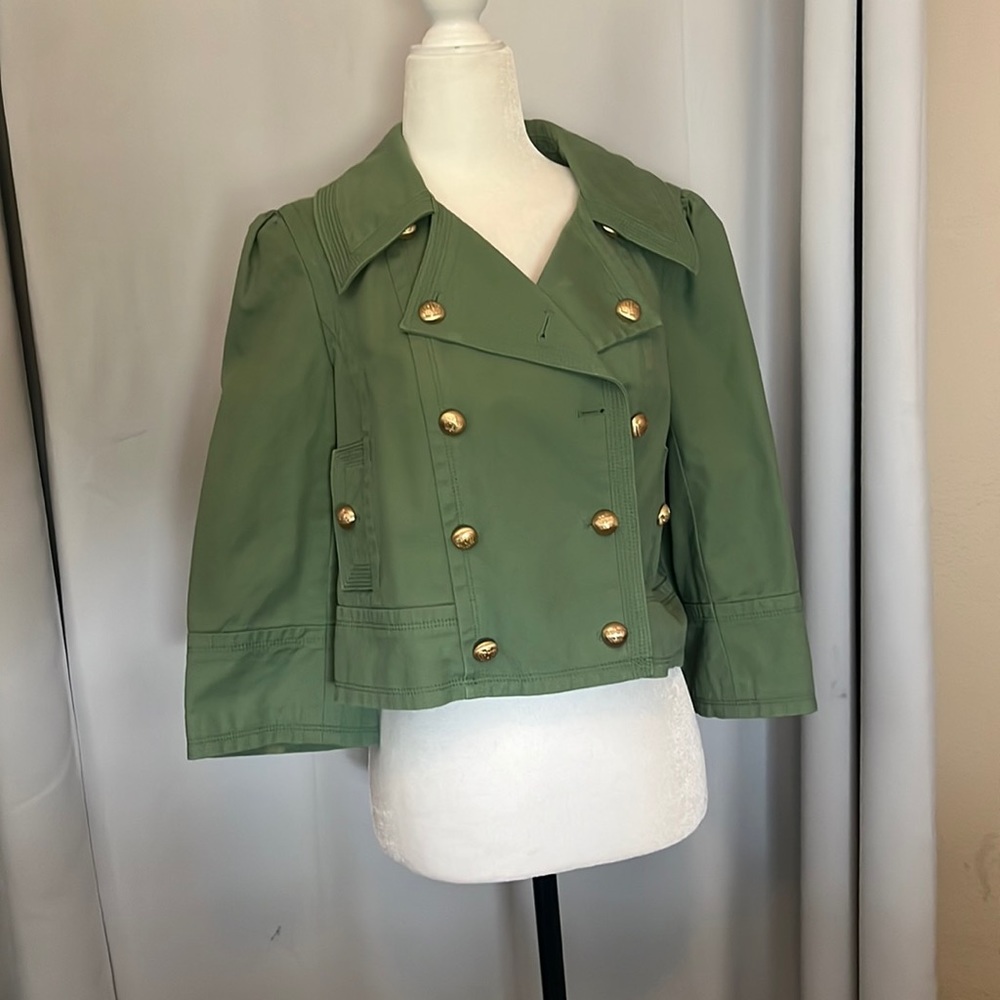 Juicy couture cropped peacoat jacket